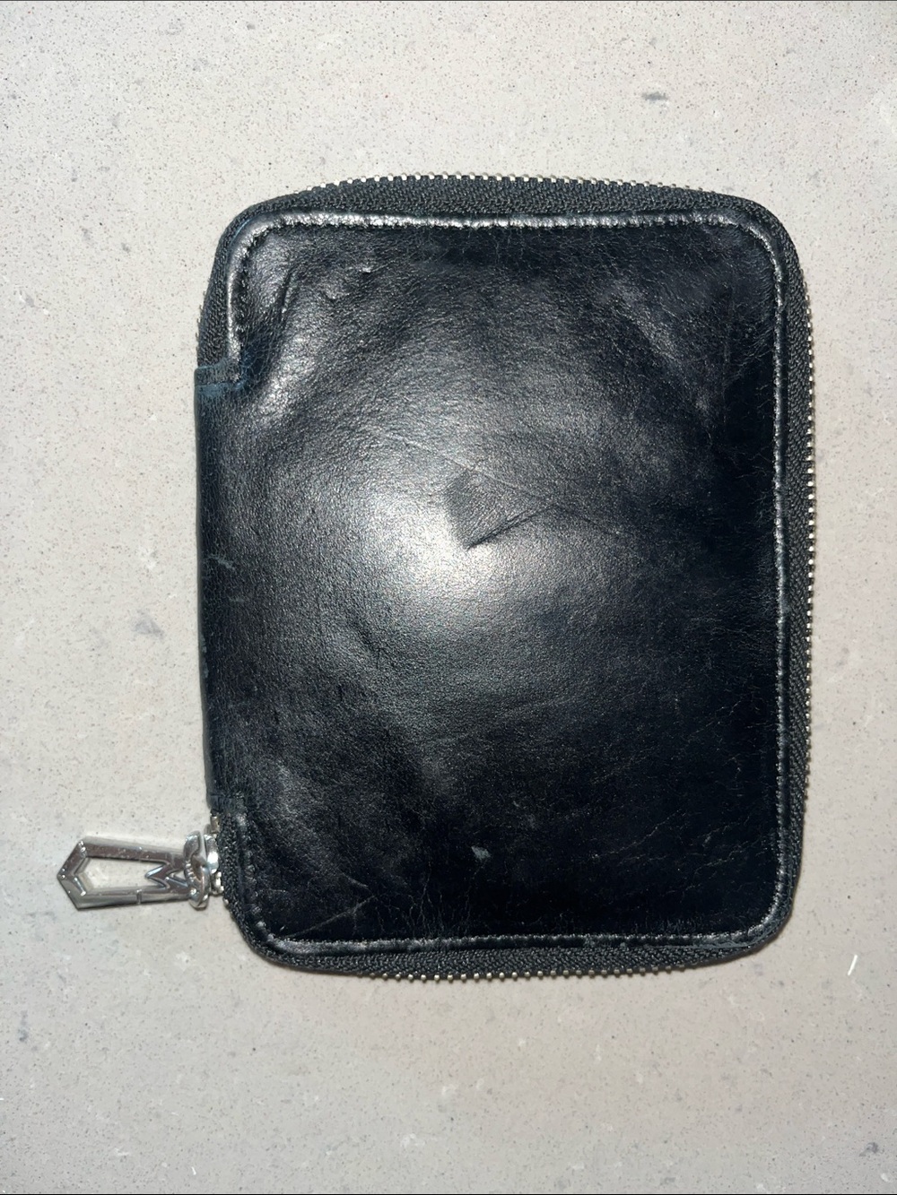 Marc Jacobs Black Leather Zip Wallet